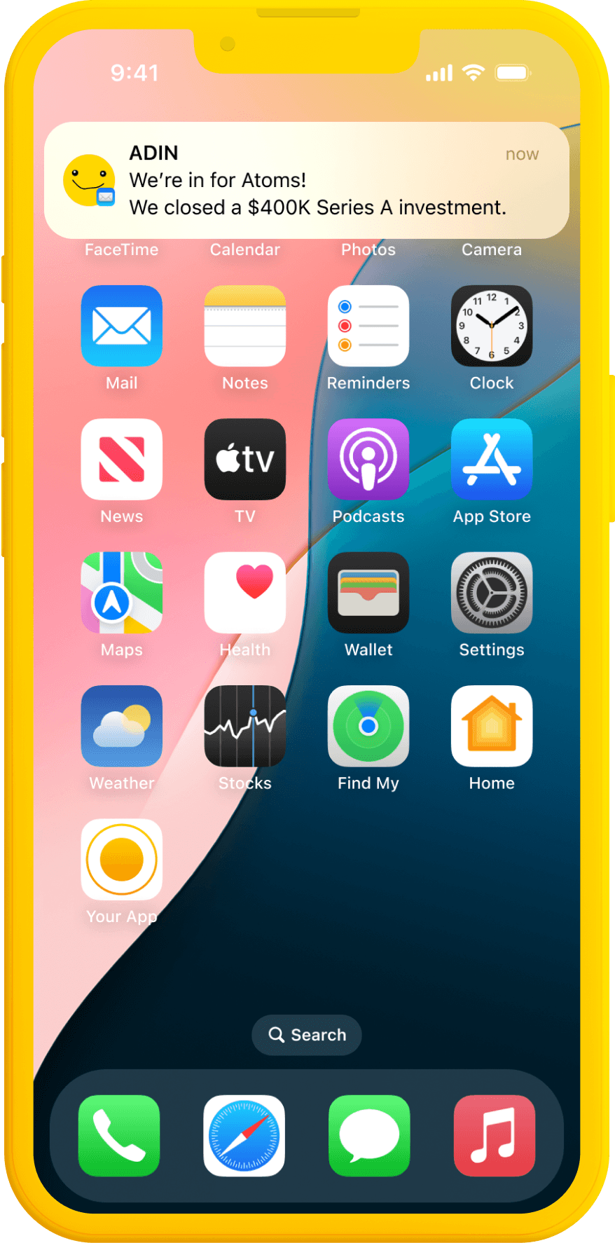Mobile notification showing deals coming to you